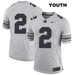 Youth NCAA Ohio State Buckeyes Chase Young #2 College Stitched No Name Authentic Nike Gray Football Jersey GV20H32DW